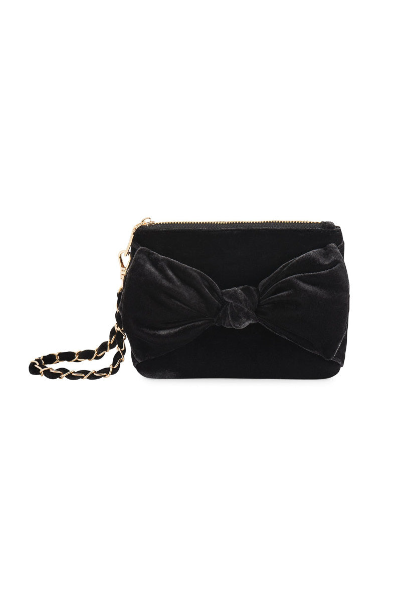 Shiraleah Bea Bow Wristlet Black
