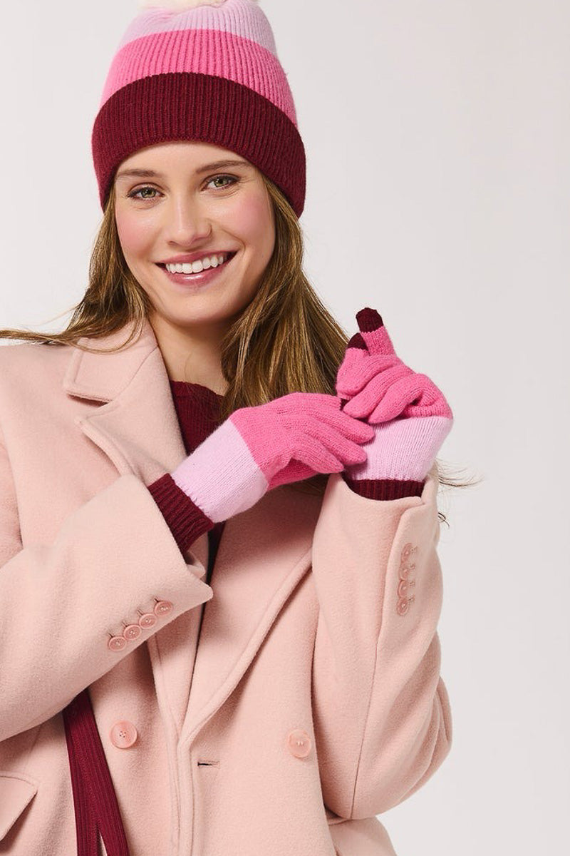 Shiraleah Charlotte Touchscreen Gloves Wine