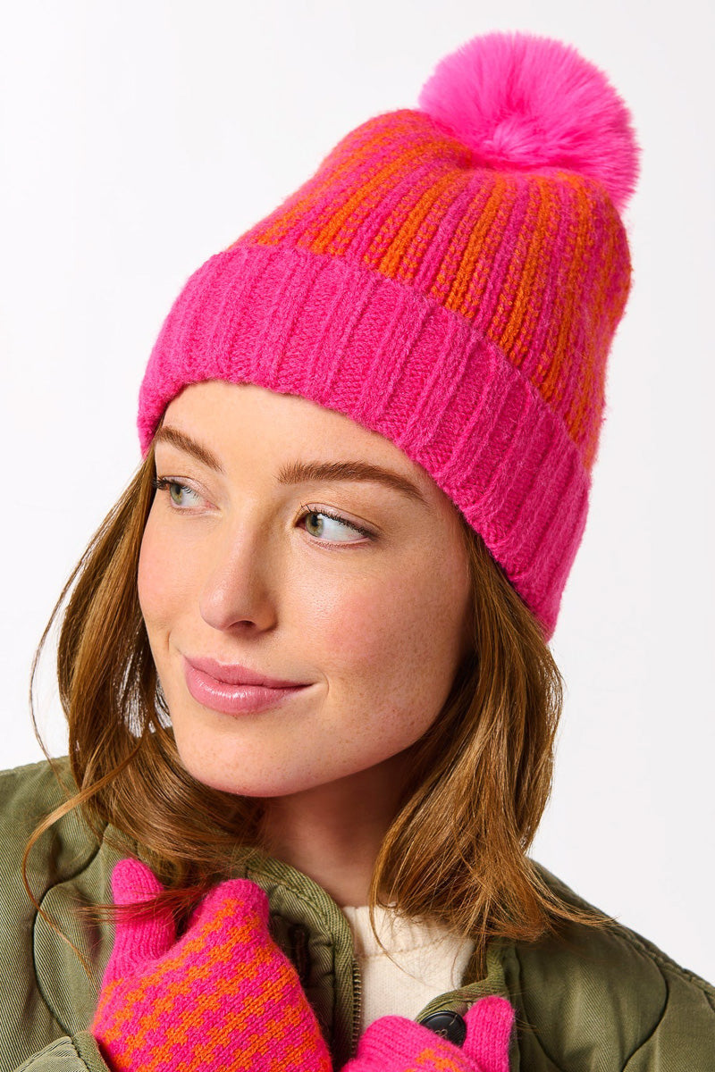 Shiraleah Hadley Beanie Pink