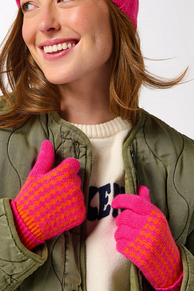 Shiraleah Hadley Touchscreen Gloves Pink