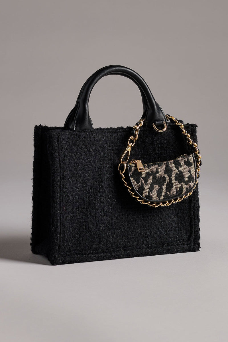 Shiraleah Jerry Mini Tote Black