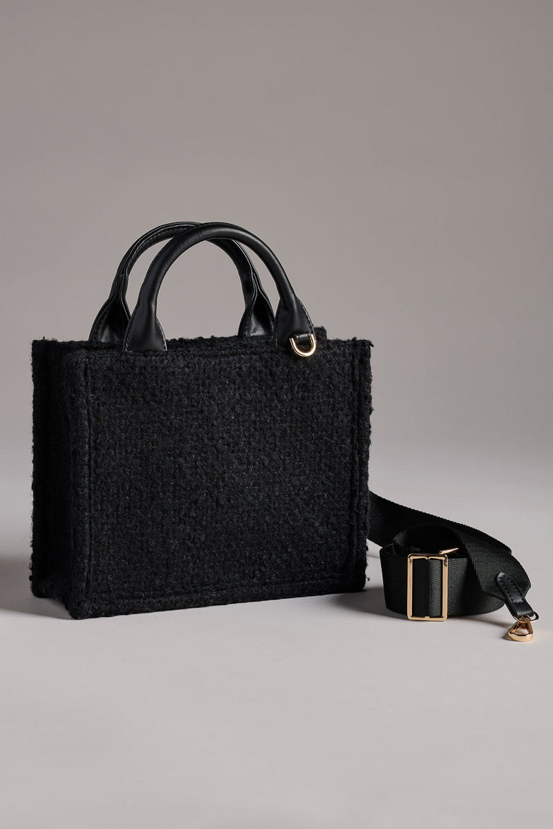 Shiraleah Jerry Mini Tote Black
