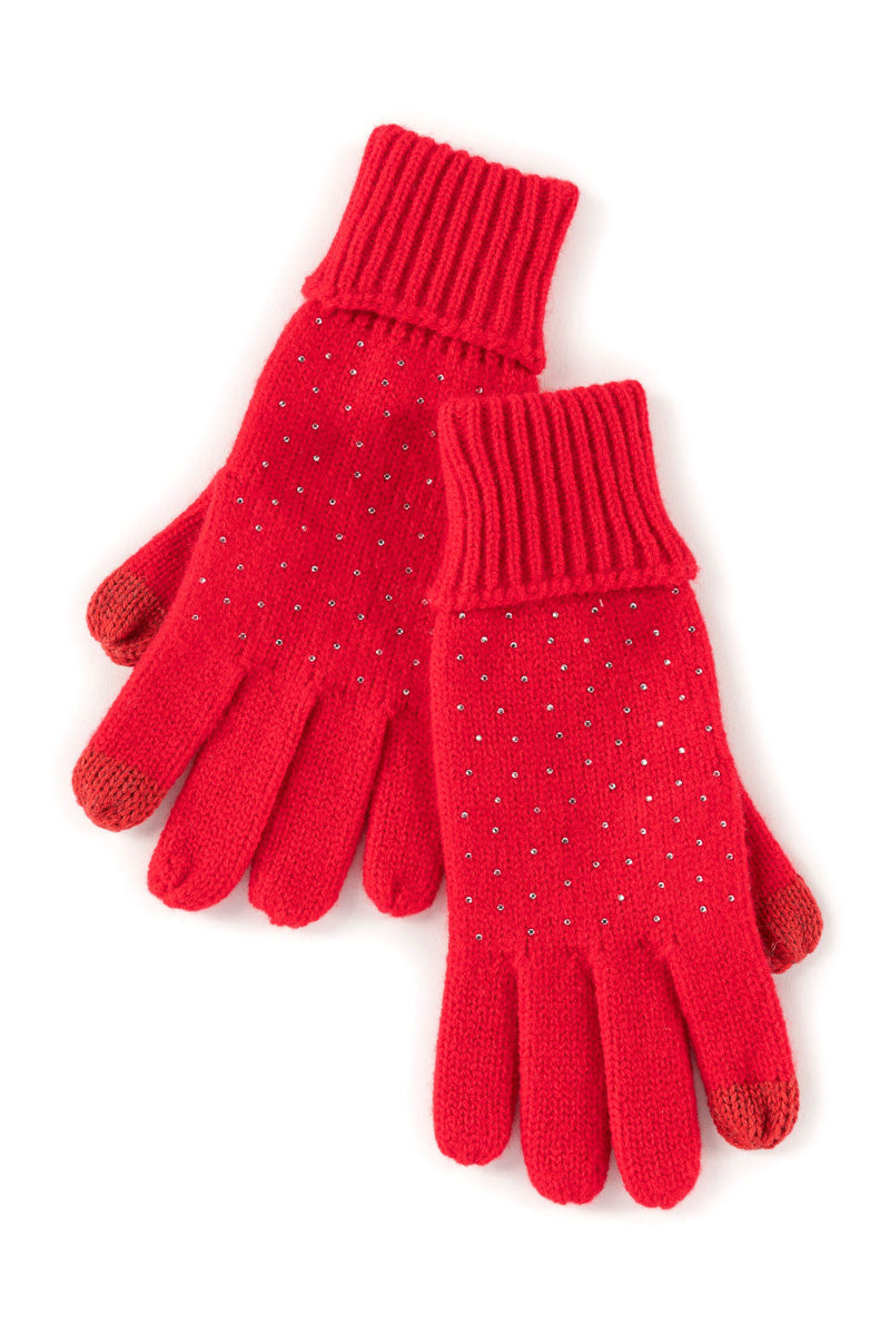 Shiraleah Natalia Touchscreen Gloves Red