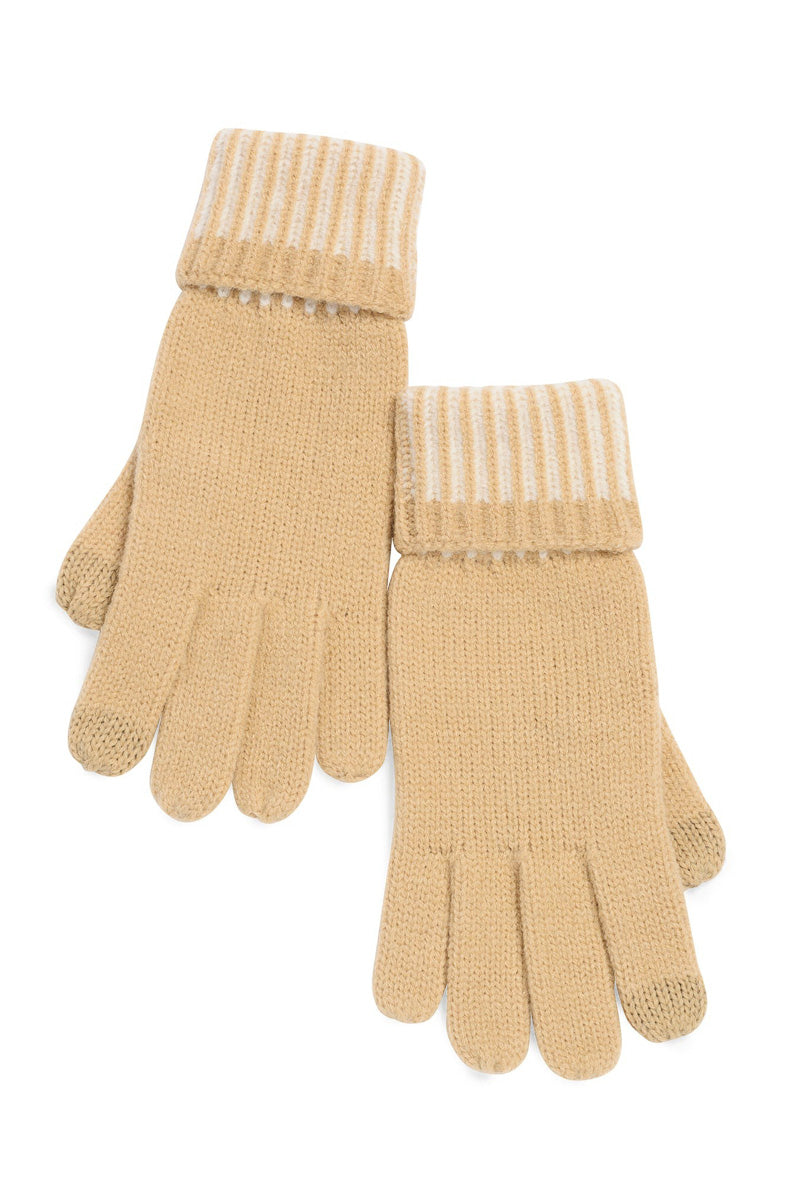 Shiraleah Ziggy Touchscreen Gloves Camel