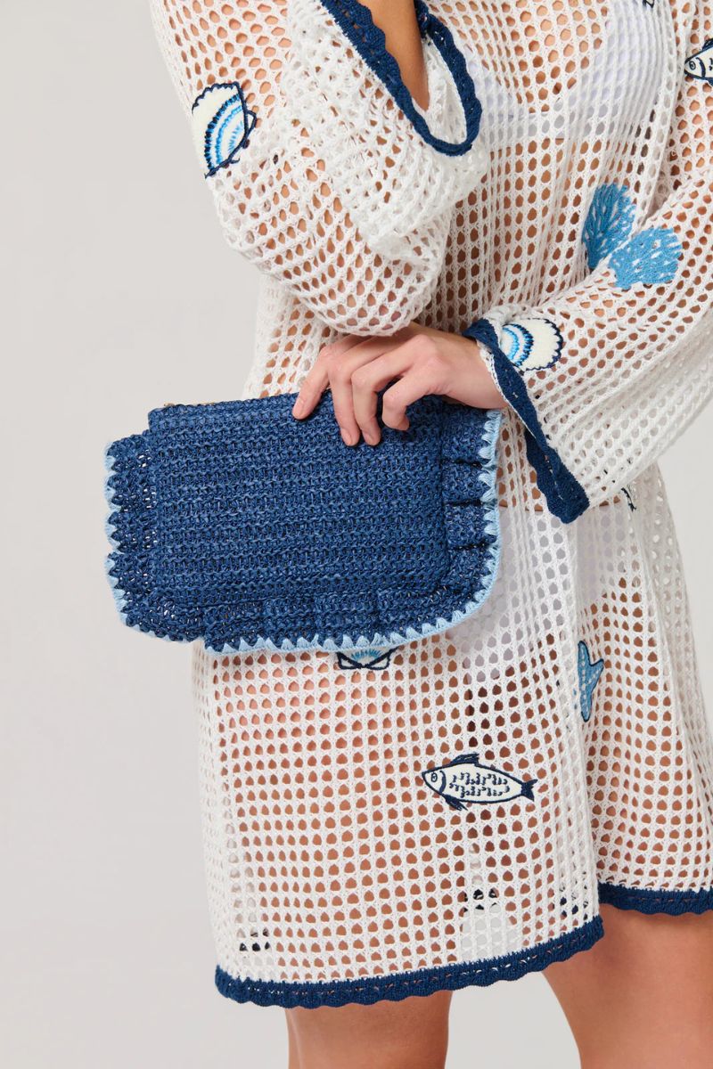 Shiraleah Arabella Zip Pouch Navy