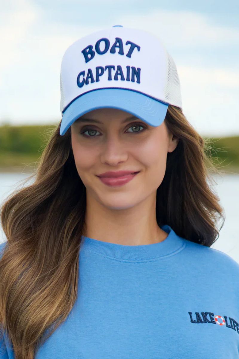 Shiraleah "Boat Captain" Trucker Hat White