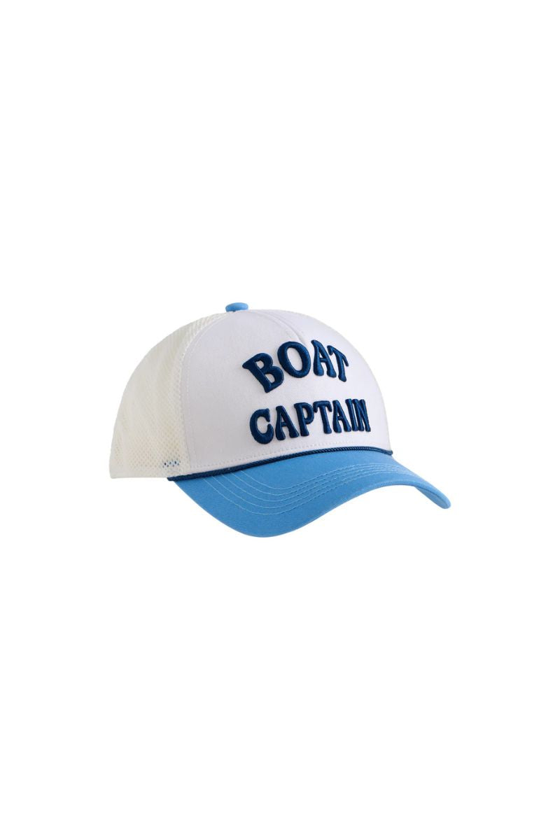 Shiraleah "Boat Captain" Trucker Hat White