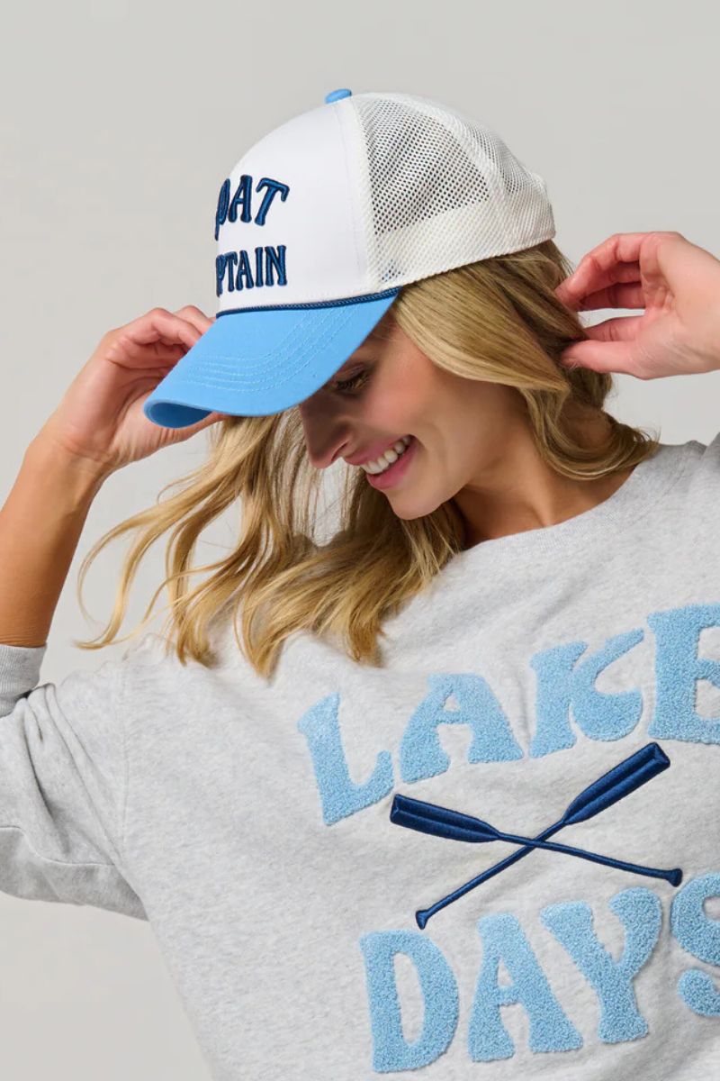 Shiraleah "Boat Captain" Trucker Hat White