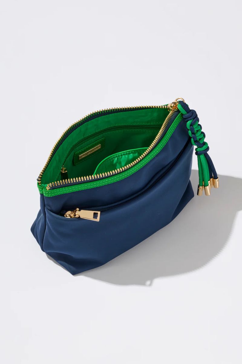 Shiraleah Jet Zip Pouch Navy