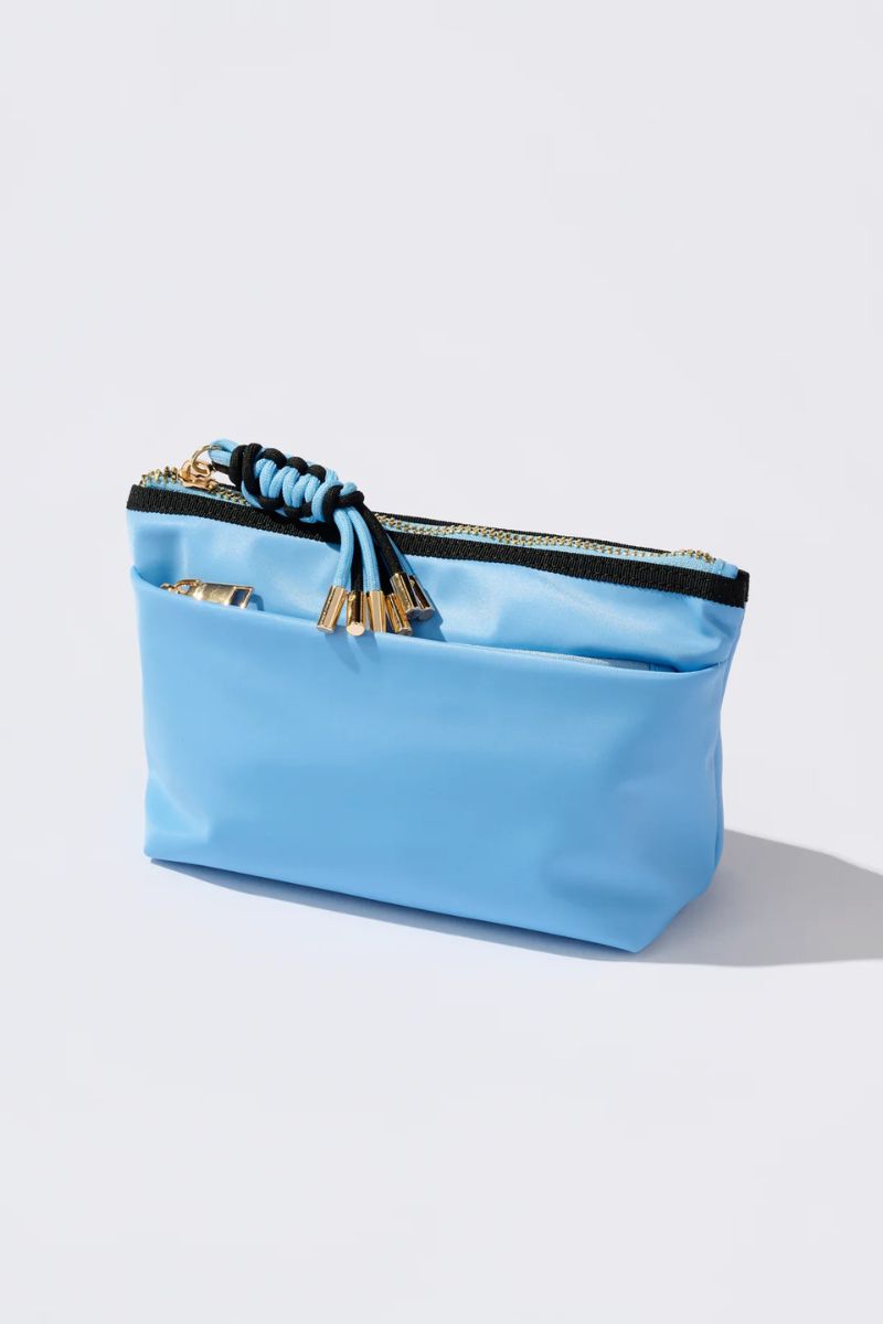 Shiraleah Jet Zip Pouch Sky