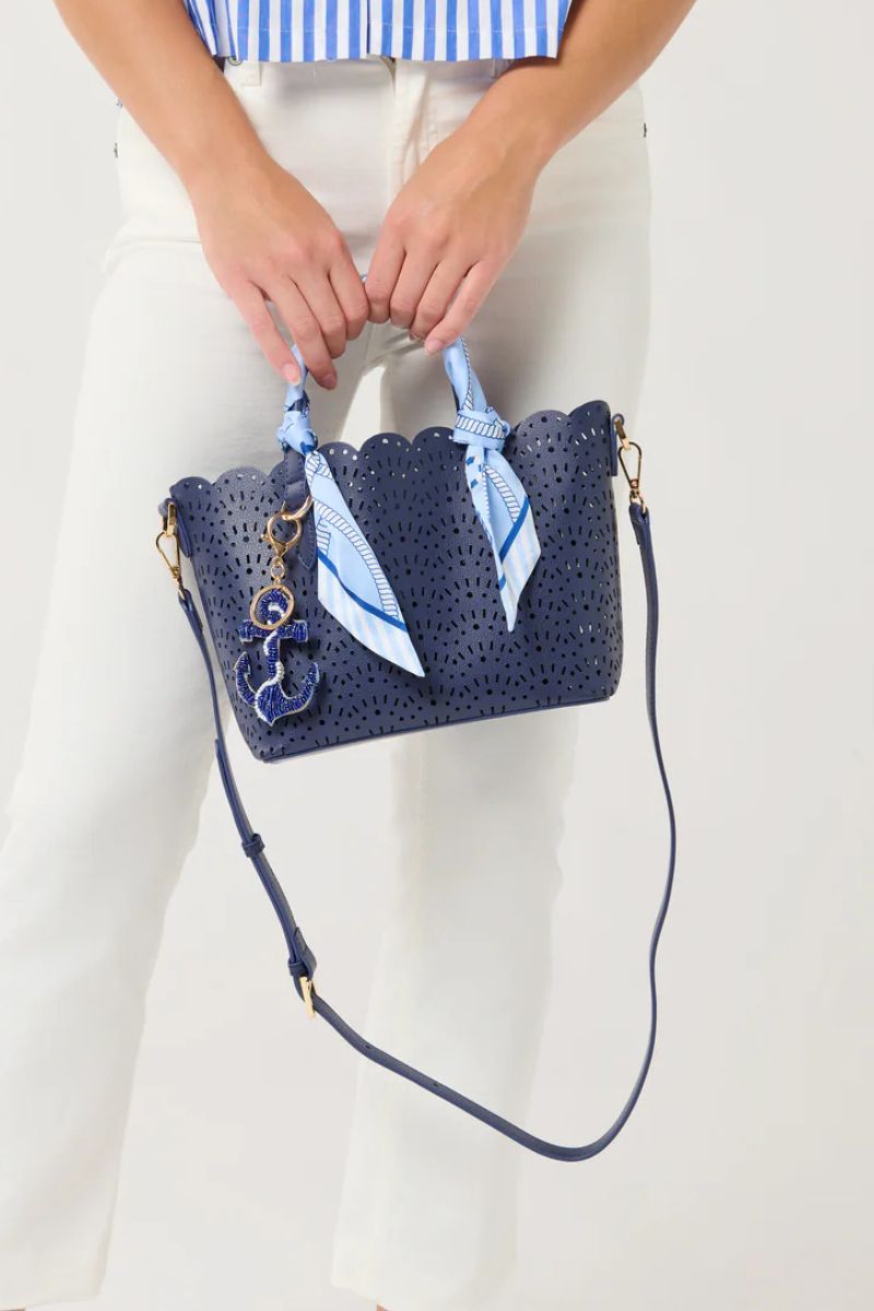 Shiraleah Lola Mini Tote Navy