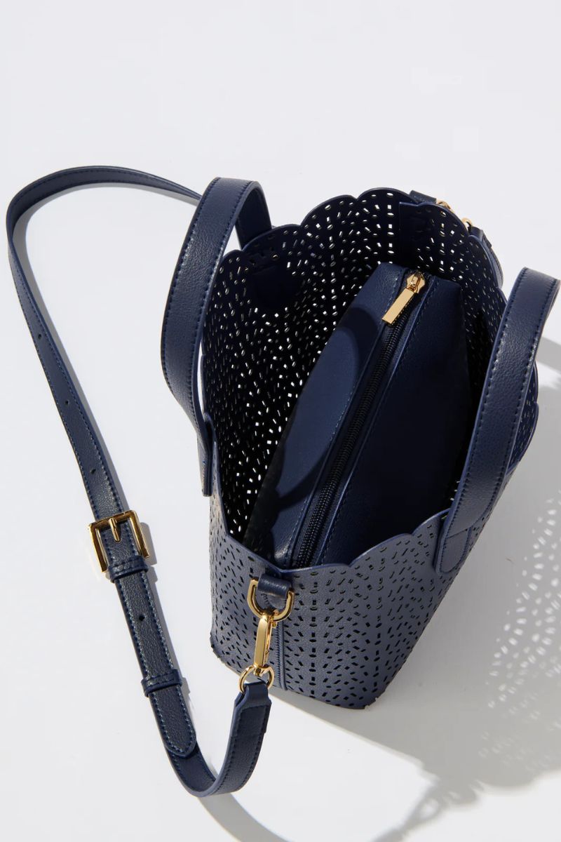 Shiraleah Lola Mini Tote Navy