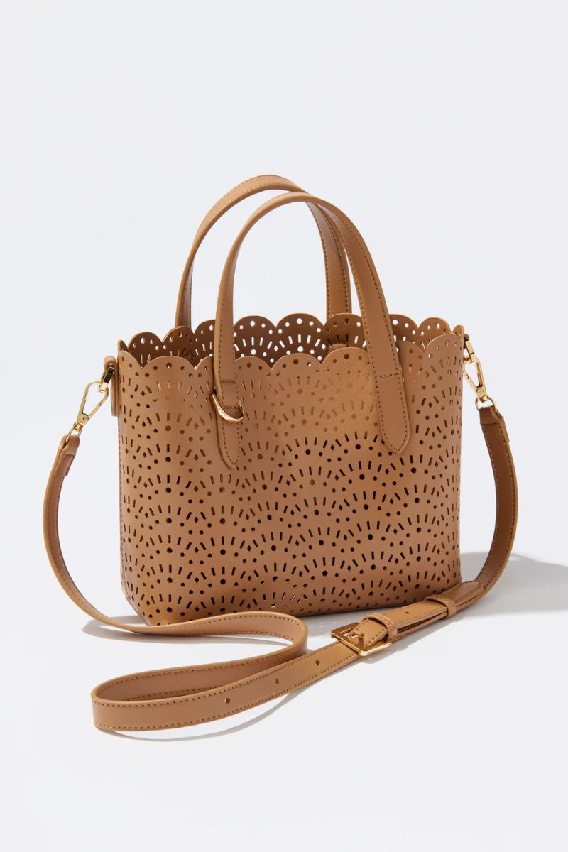 Shiraleah Lola Mini Tote Tan