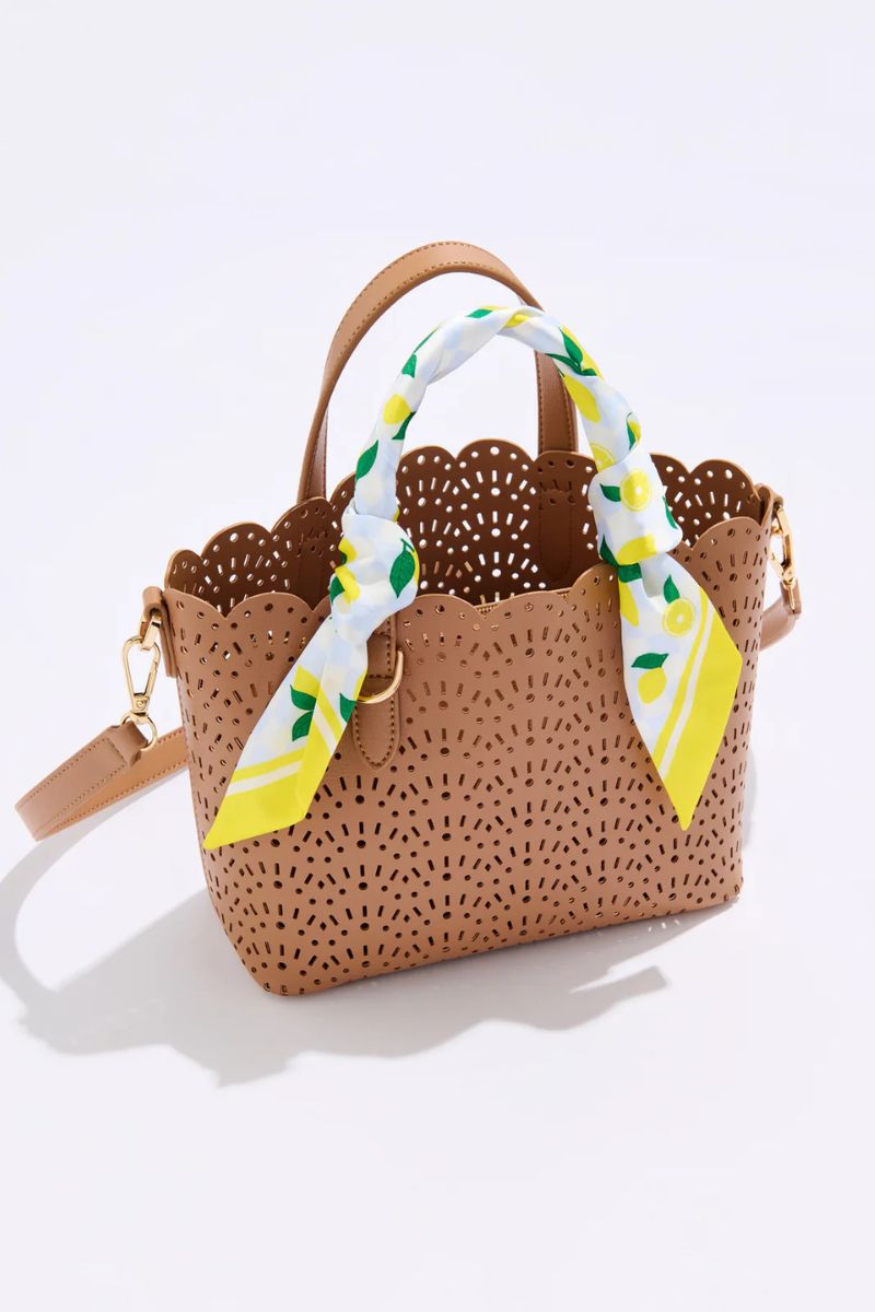 Shiraleah Lola Mini Tote Tan