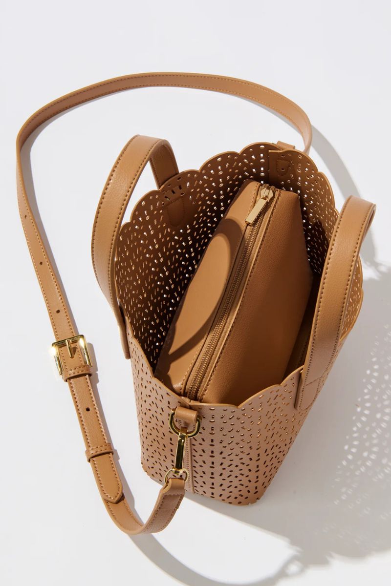 Shiraleah Lola Mini Tote Tan