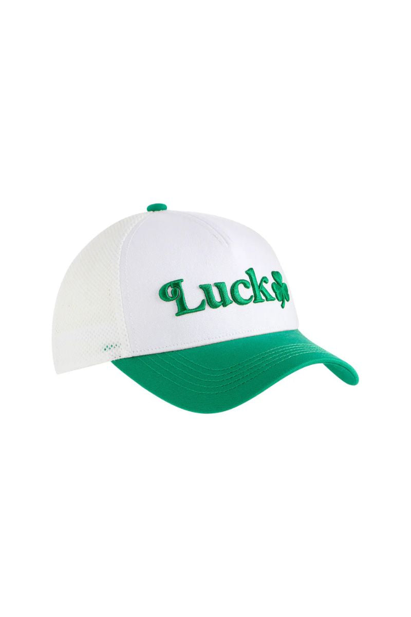 Shiraleah Lucky Shamrock Trucker Hat Green