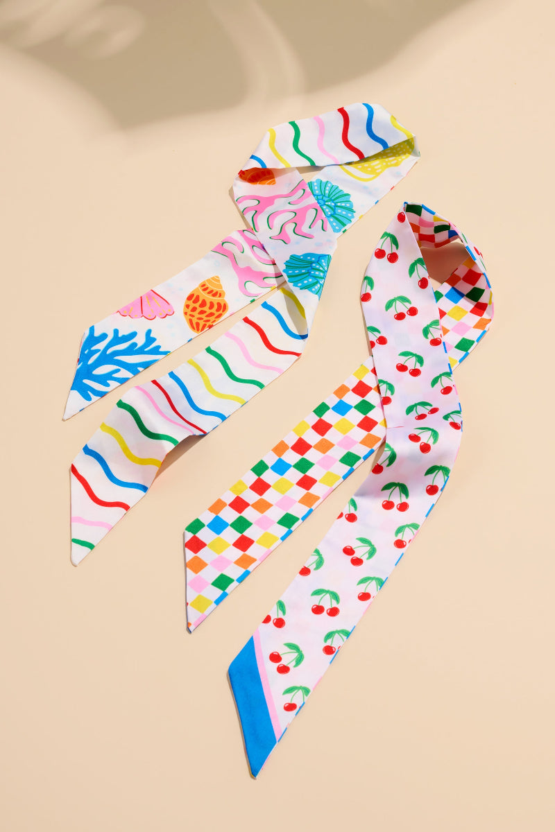 Shiraleah Tropical Lobster Twilly Scarf Multi Assorted