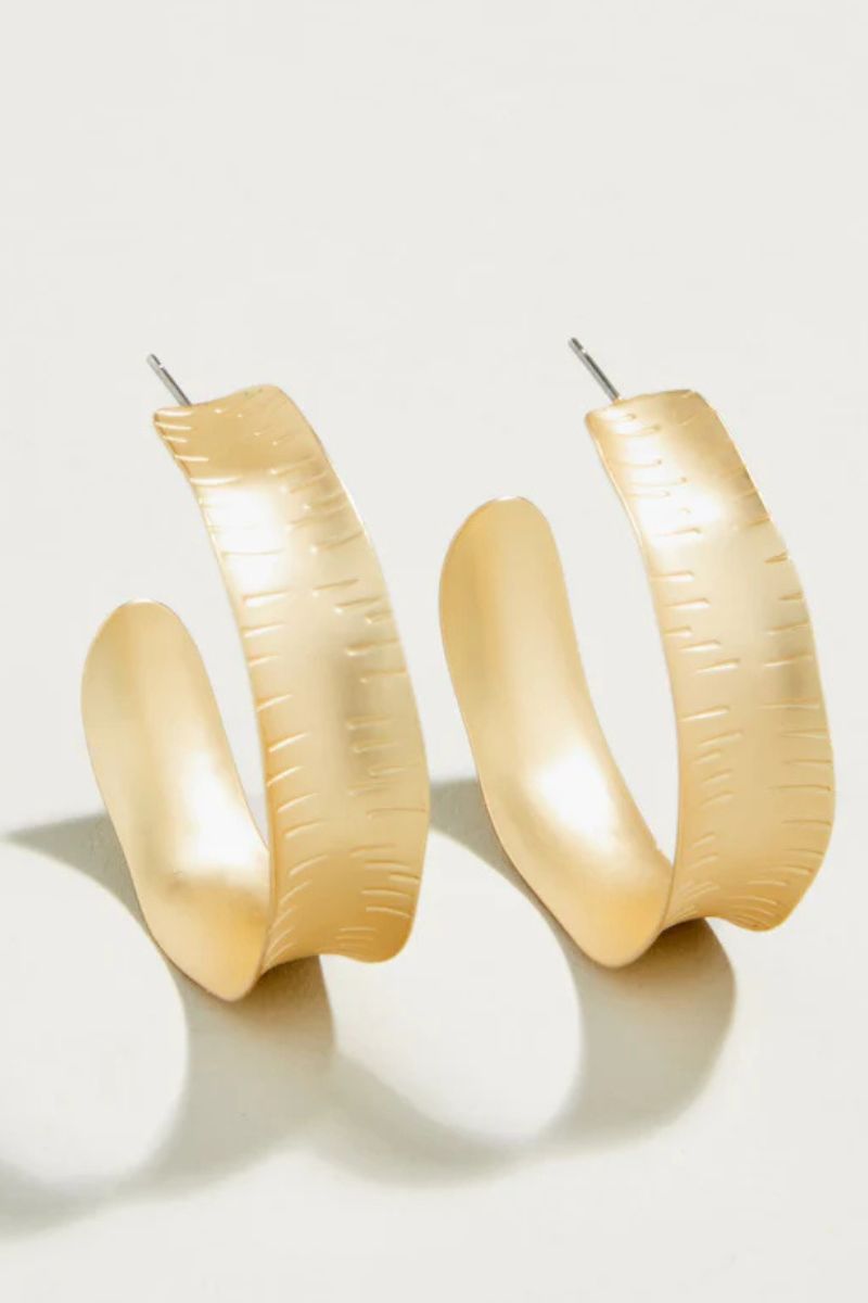 Spartina Queenie Hoop Earrings Gold