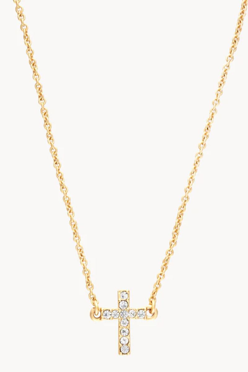Spartina Sea La Vie Have Faith Cross Necklace Gold