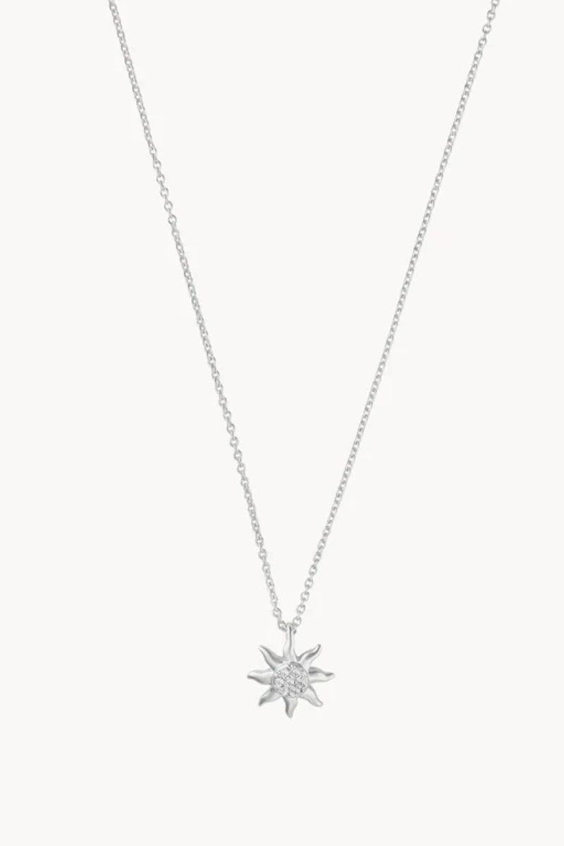 Spartina Sea La Vie Happy Day Sun Necklace Silver