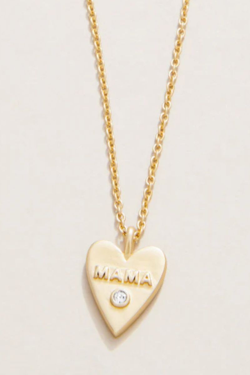 Spartina Sea La Vie Mama Heart Necklace Gold