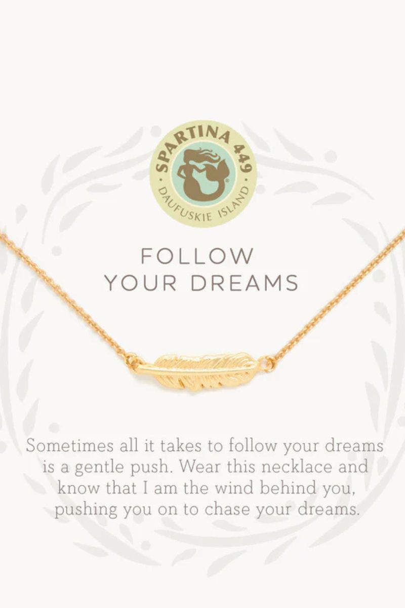 Spartina Sea La Vie Necklace 18" Follow Your Dreams