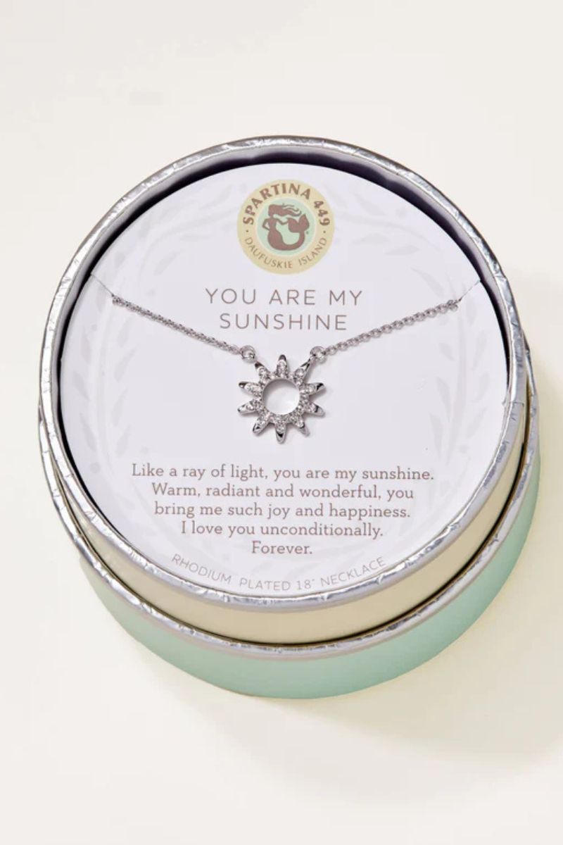 Spartina Sea La Vie Sunshine Necklace Silver