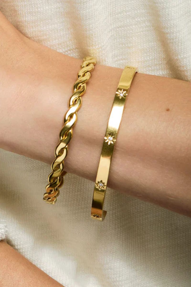 Spartina Splash Collection Starlight Cuff Gold