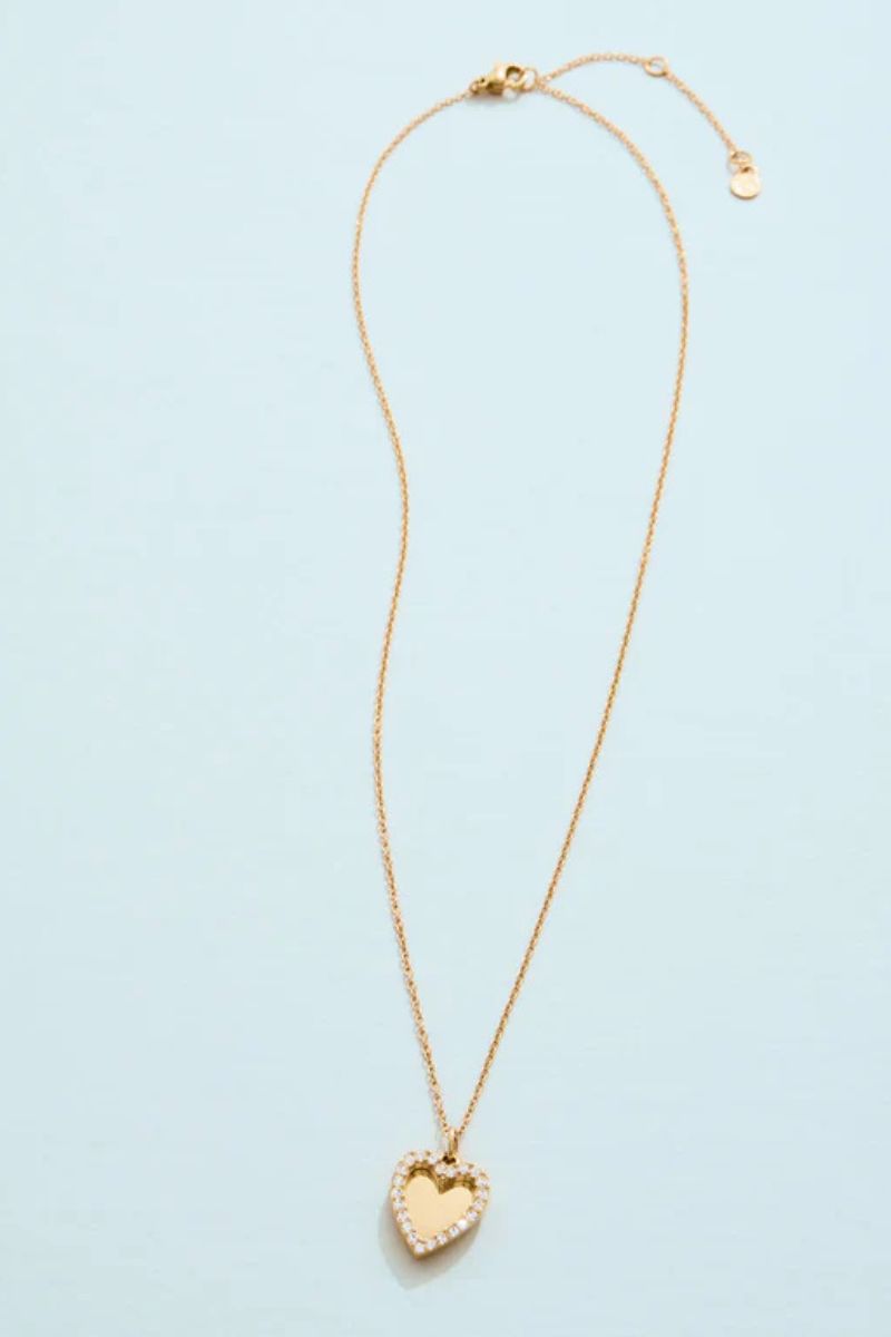 Spartina Splash Collection Sweetheart Necklace 18" Crystal