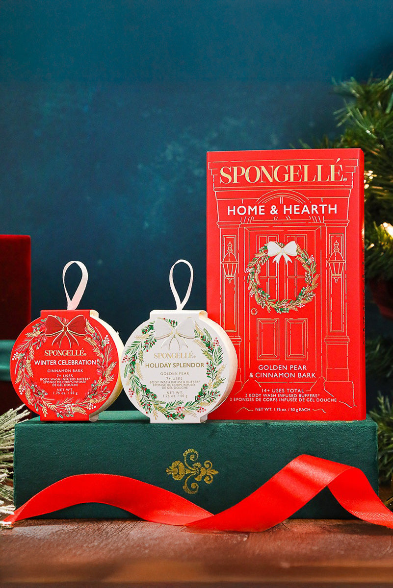 Spongelle Home & Hearth Holiday Wreath Gift Set