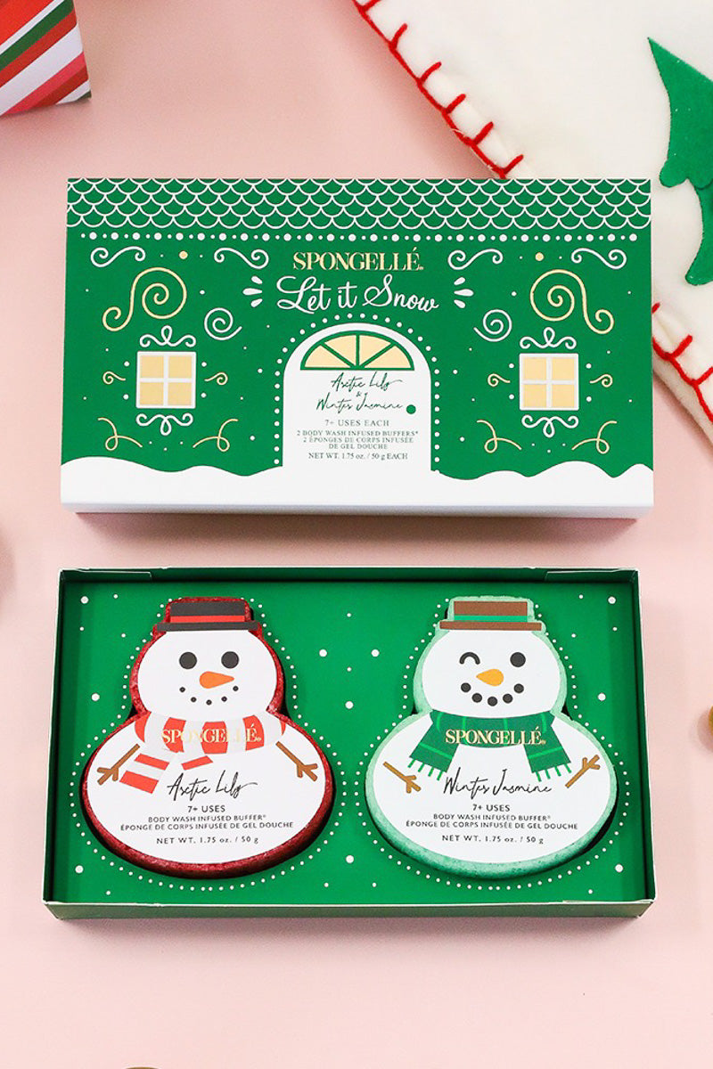 Spongelle Let It Snow Holiday Snowman Gift Set