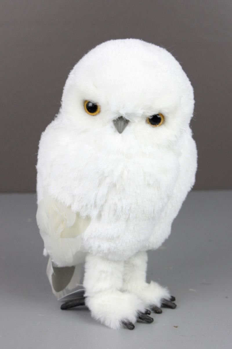 Standing Owl 8.75" White