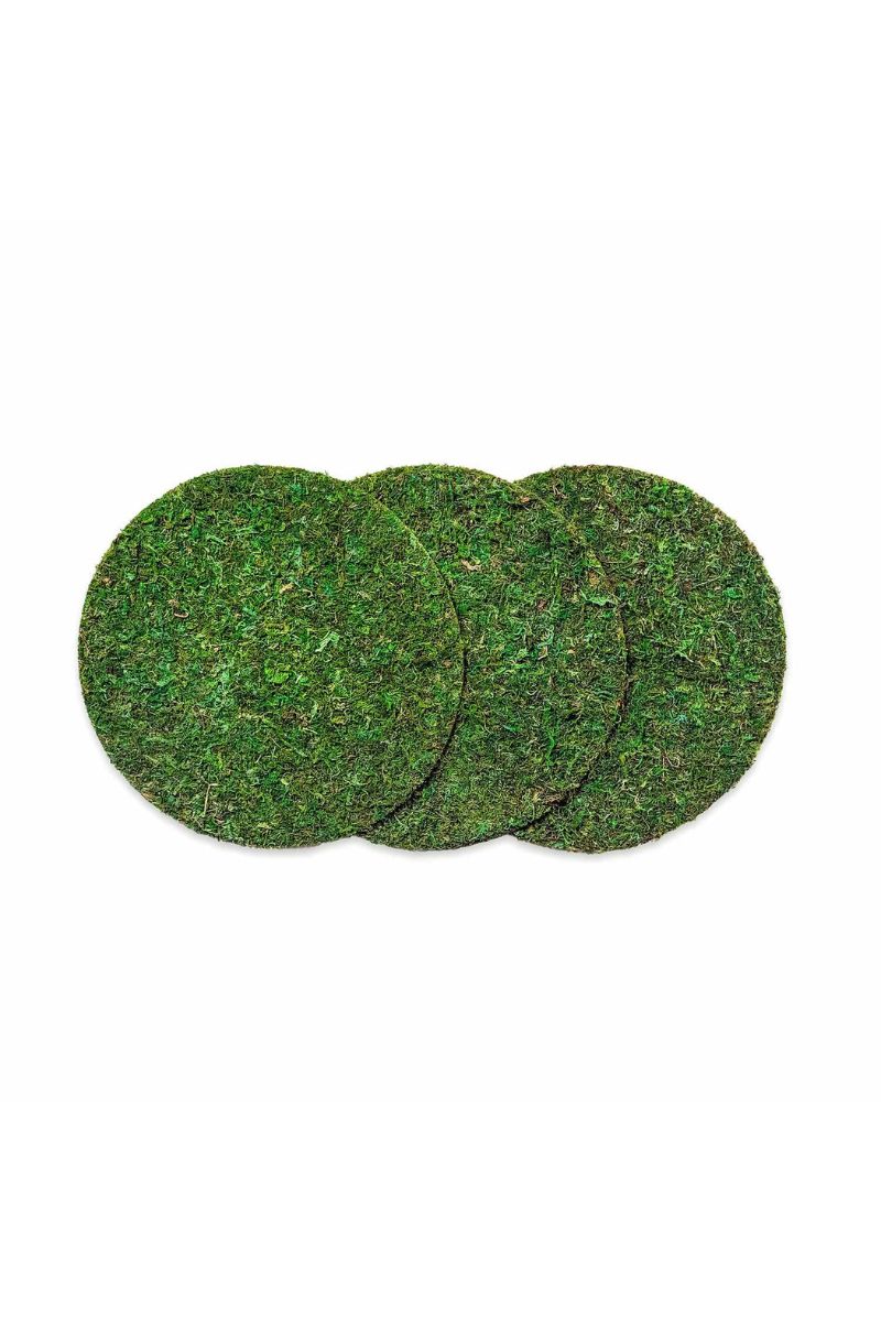 SuperMoss Instant Green Soil Toppers 14" Round 3 Pack