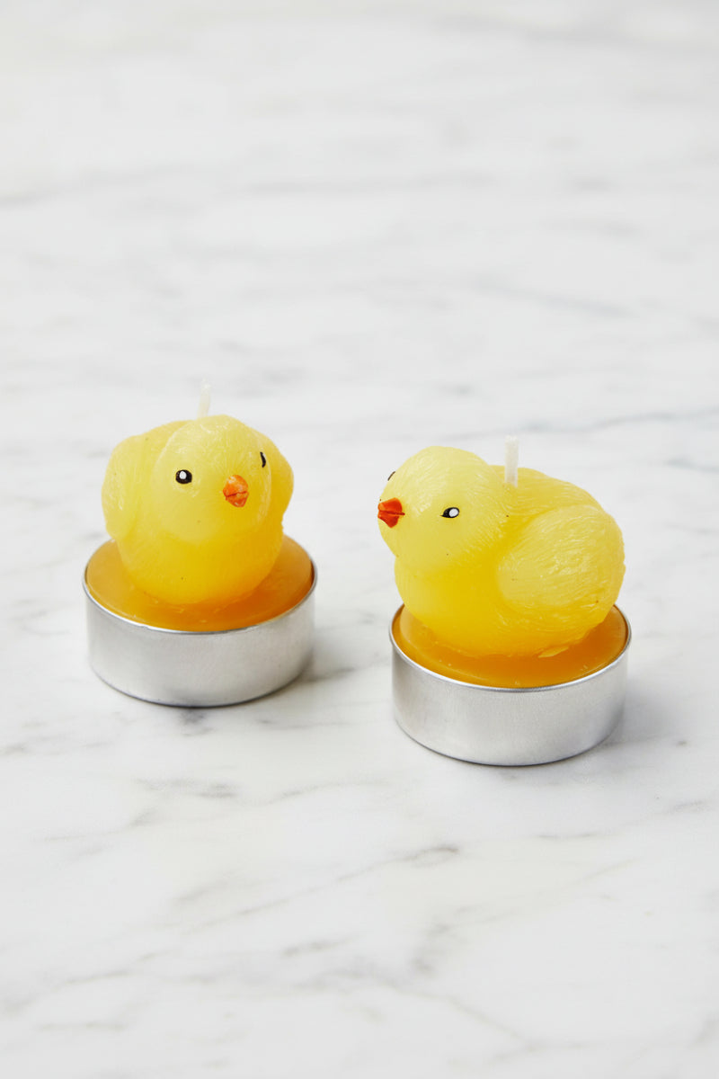 Easter Chicks Candles Set Of 2