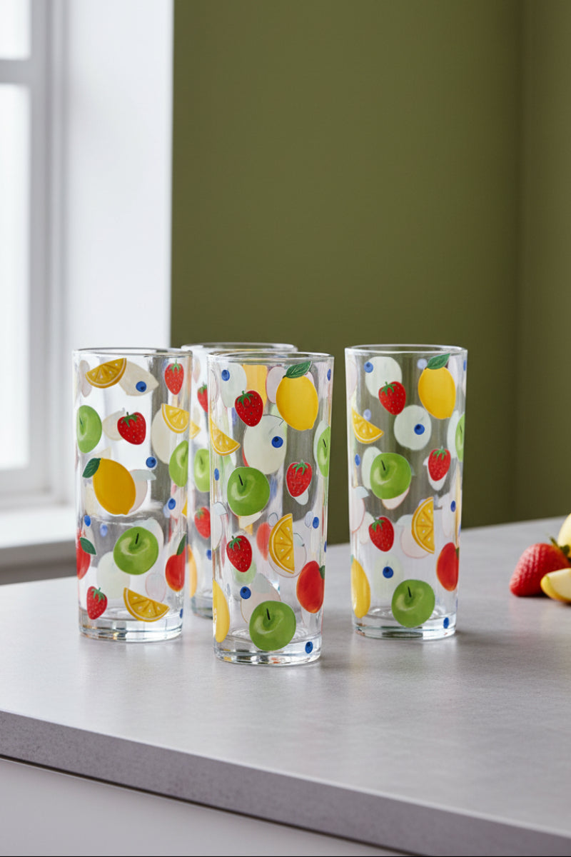 Fresh Pick Drinking Glasses Set of 4