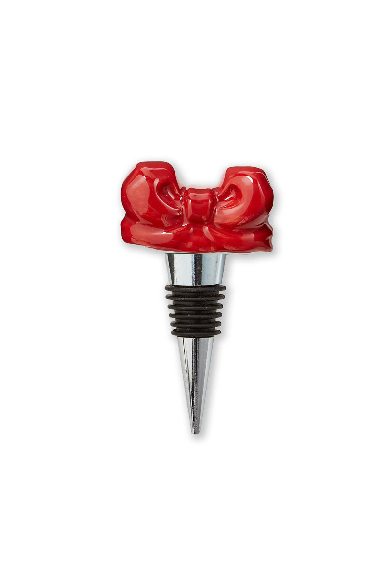Very Merry Bow Bottle Stopper