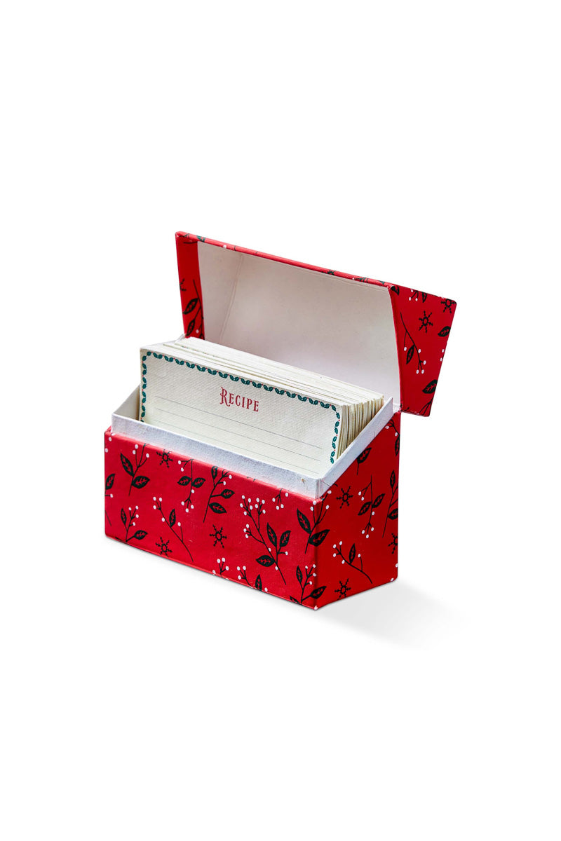Tis The Season Recipe Cards With Box