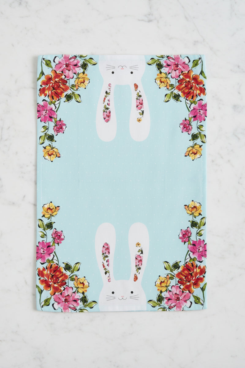 In Bloom Bunny Dish Towel