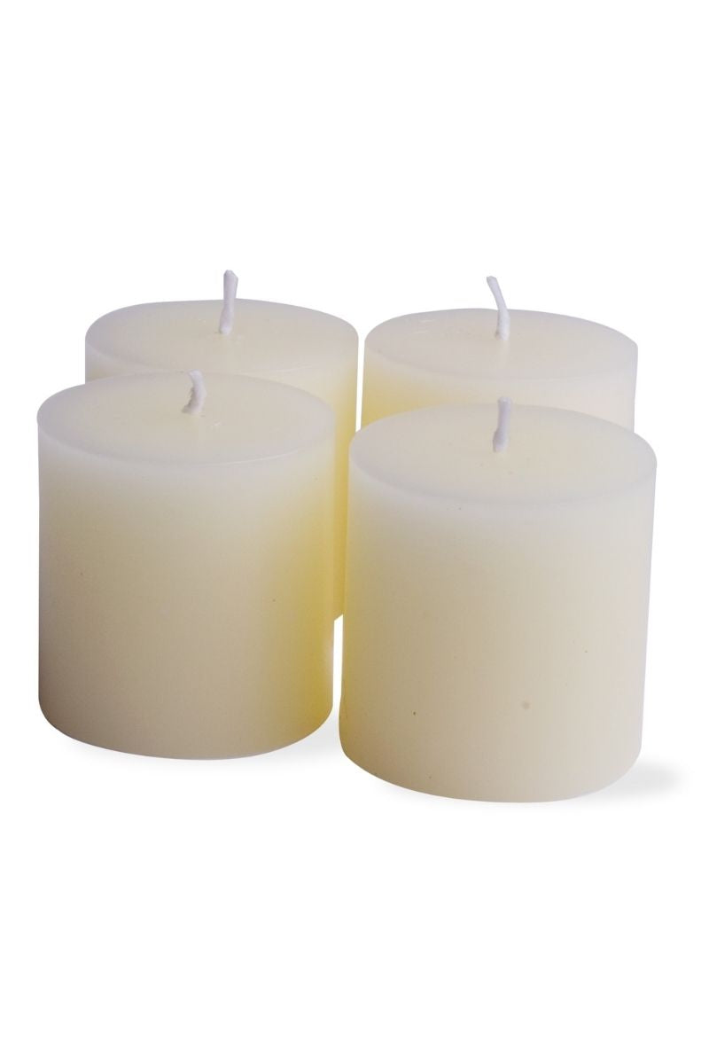 Tag Mini Pillar Candle 2" x 2" White 4 Pack