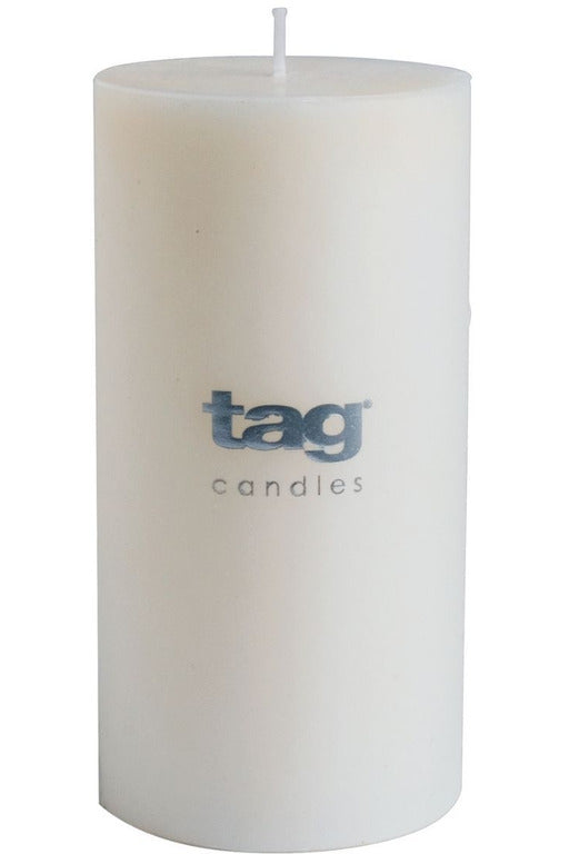 Tag Chapel Pillar Candle 3" x 6" White