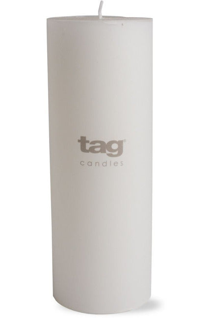 Tag Chapel Pillar Candle 3" x 8" White