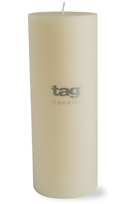 Tag Chapel Pillar Candle 3" x 8" Ivory