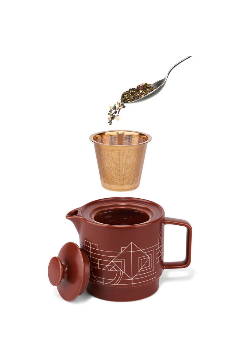 Tea Forte Frank Lloyd Wright Terra Teapot with Infuser