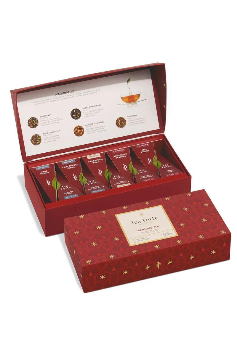 Tea Forte Petite Presentation Box with 10 Infusers Warming Joy