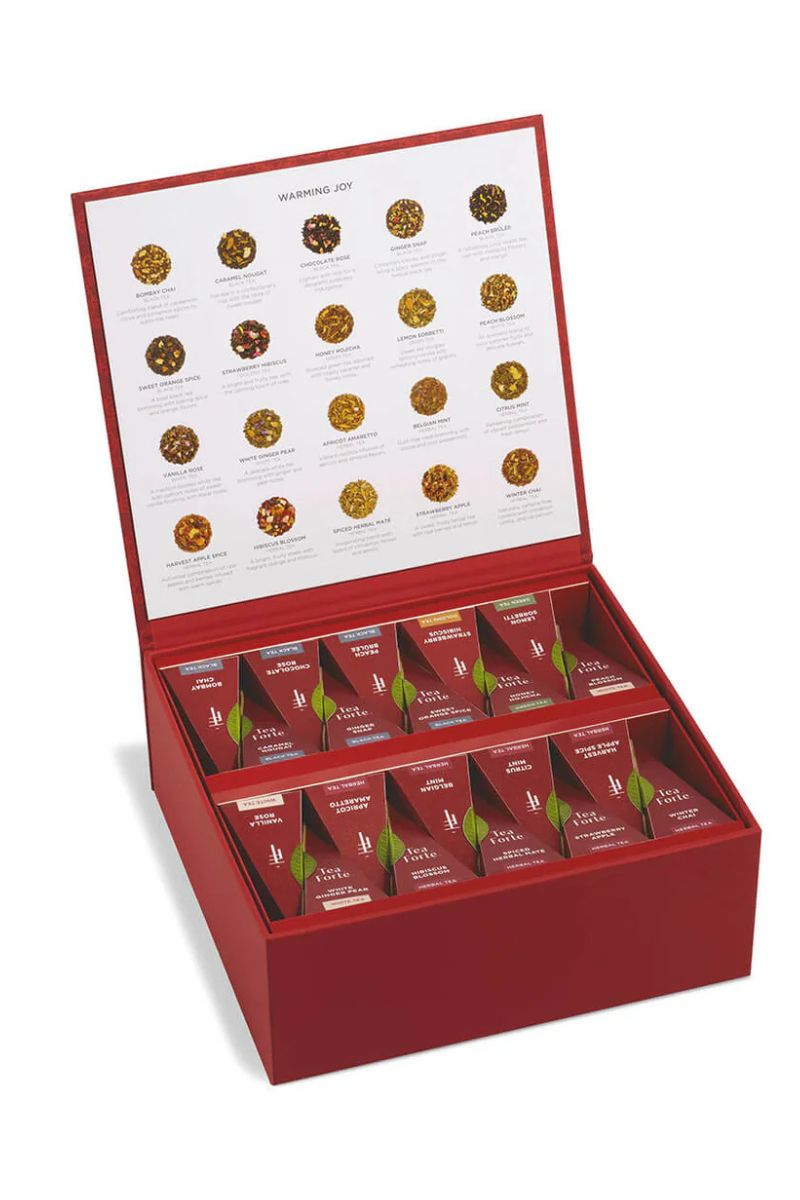 Tea Forte Warming Joy Tea Chest With 40 Infusers