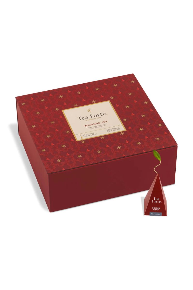 Tea Forte Warming Joy Tea Chest With 40 Infusers