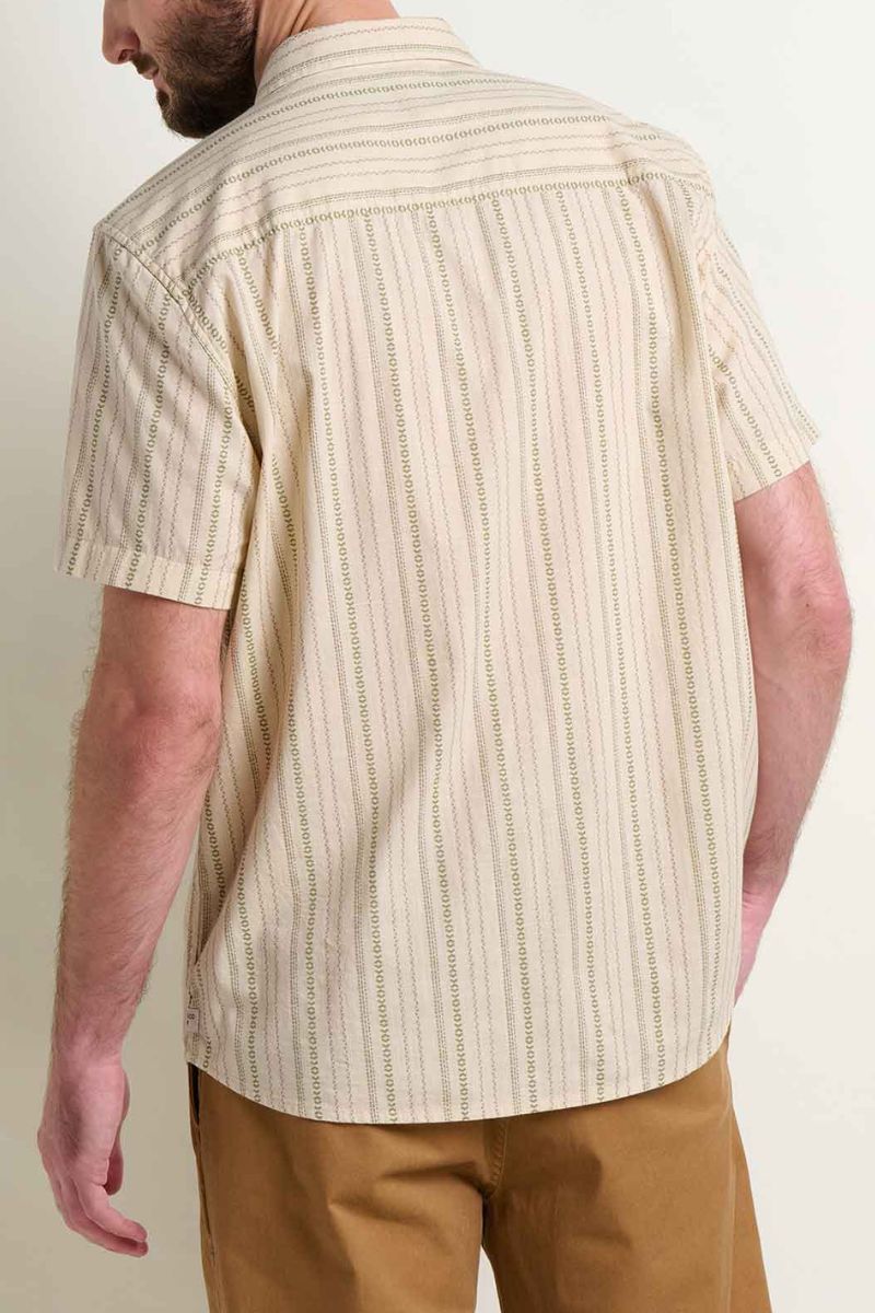 Toad & Co. Fletch Shirt L Salt Vertical Print