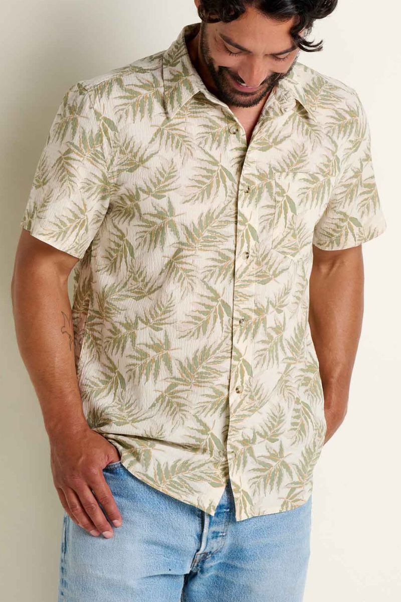 Toad & Co. Mens Fletcher Shirt L Salt Print
