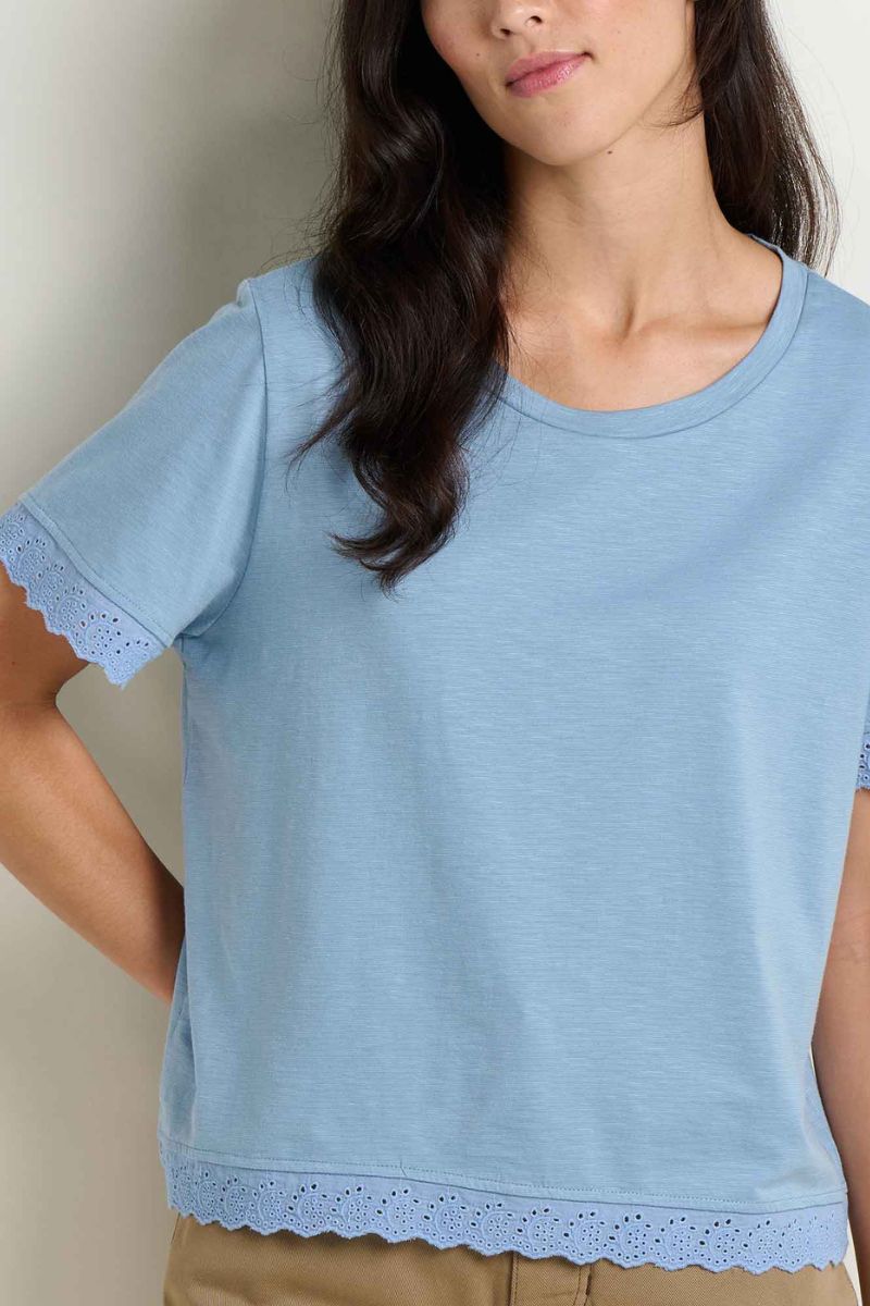 Toad & Co. Women's Clara Tee XS Weathered Blue