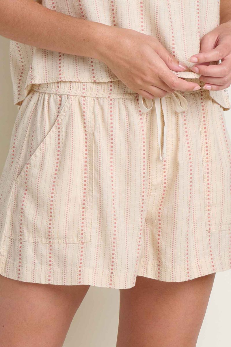 Toad & Co. Women's Taj Hemp Pull-On Short S London Fog Dobby